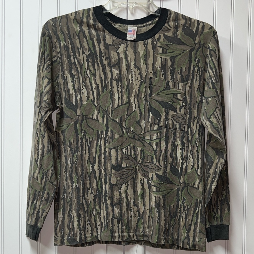 80s Realtree Camo Long Sleeve M Vintage - Picture 6 of 6